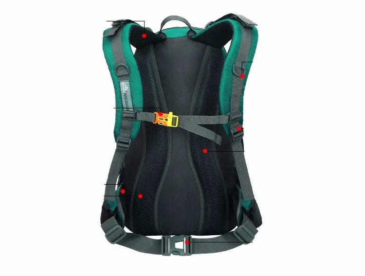 50L Outdoor Mountaineering Bags Water Repellent Nylon Shoulder