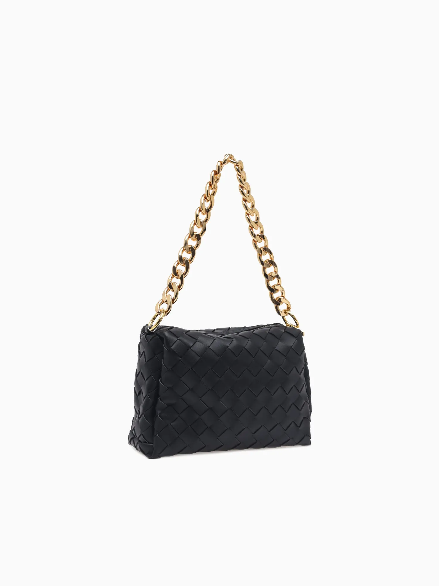 891 Chain Woven Pouch Black