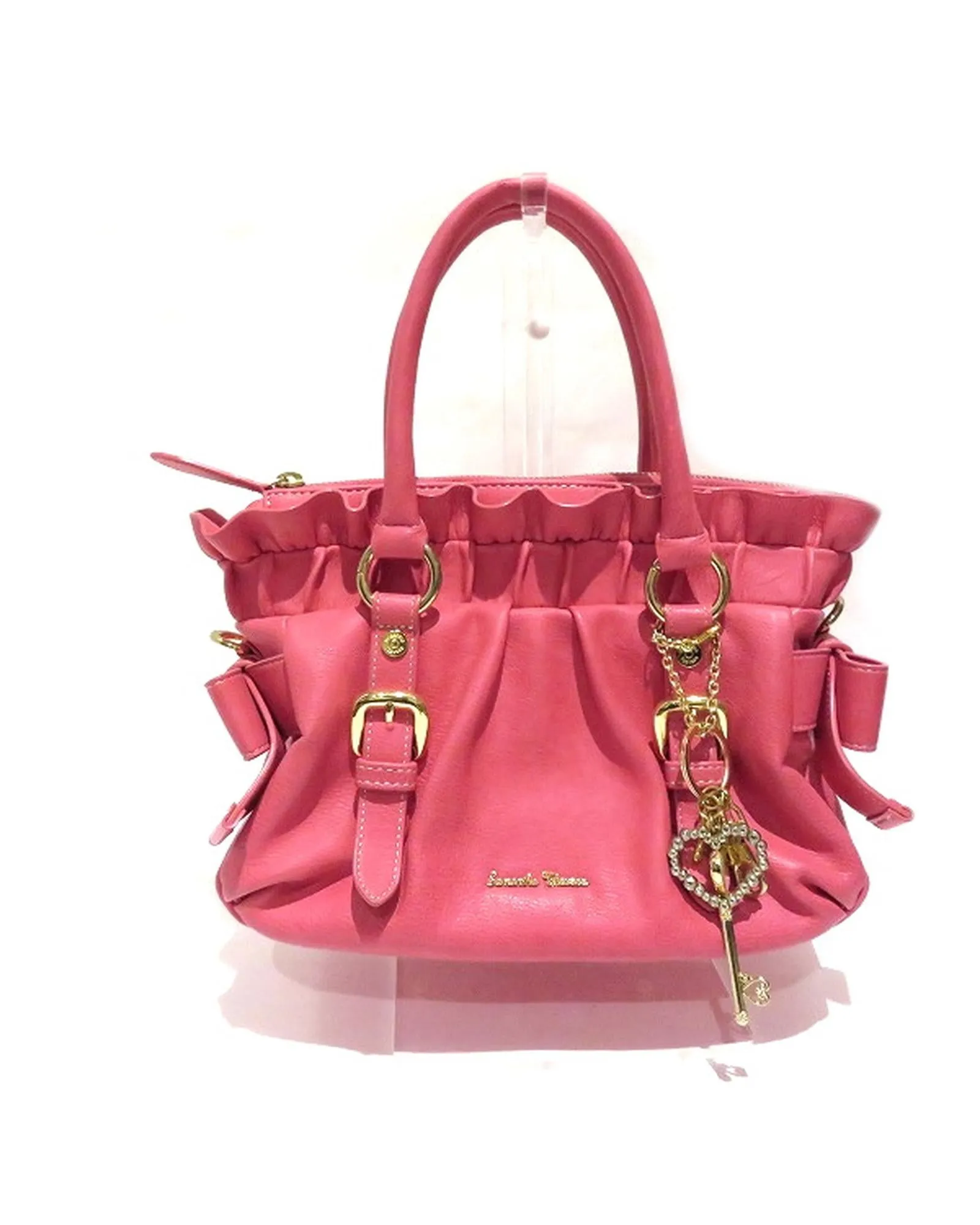 Authentic Samantha Thavasa Pink Ribbon Handbag for Women