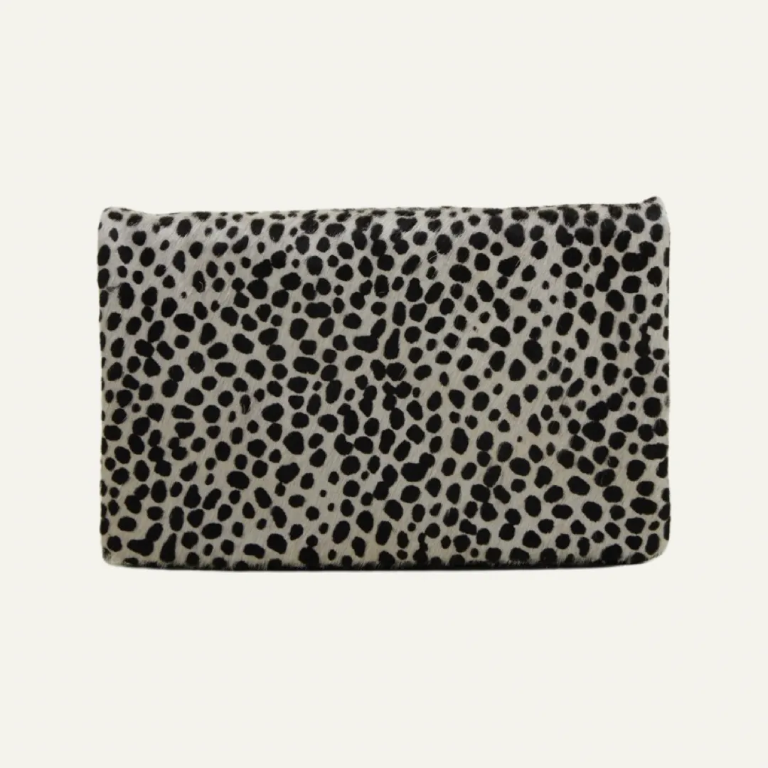 Belt Bag | Black   White Cheetah "The Gage"