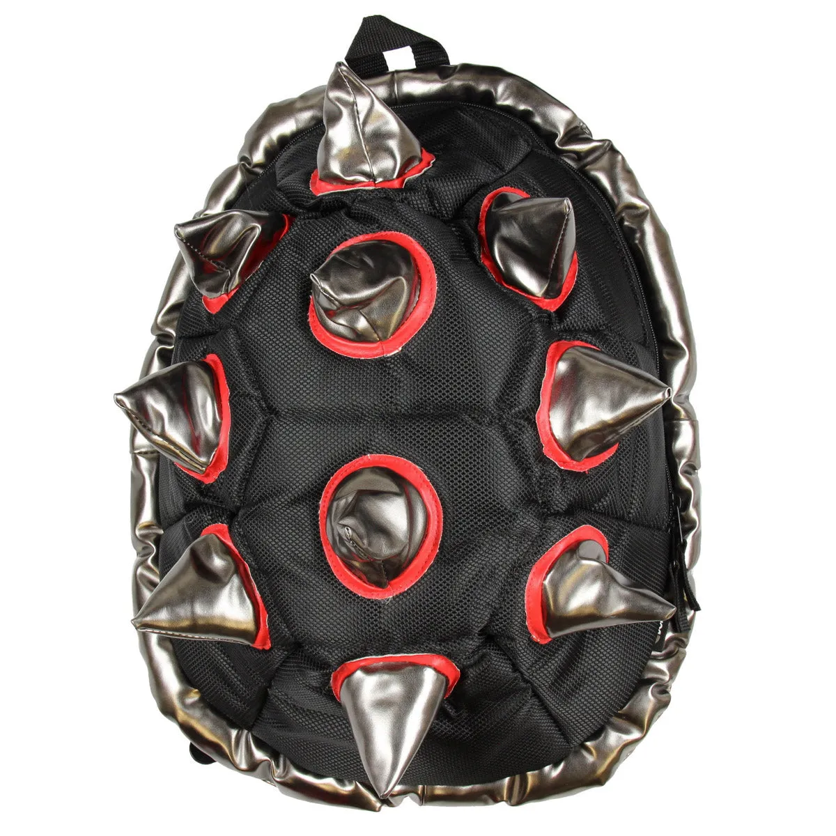 BioDomes Spiked Black-Red Shell Backpack