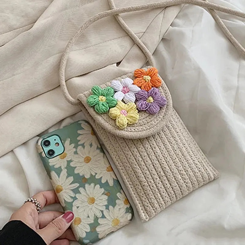 Biscotti Floral Summer Jute Bag