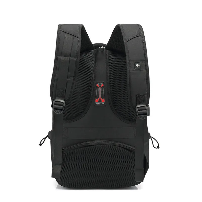 Black high capacity sport outdoor swagger bag backpack for business with European style