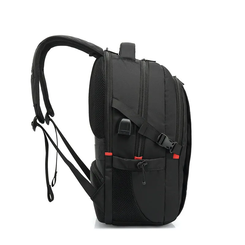 Black high capacity sport outdoor swagger bag backpack for business with European style