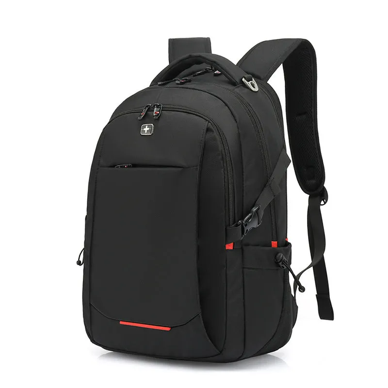 Black high capacity sport outdoor swagger bag backpack for business with European style