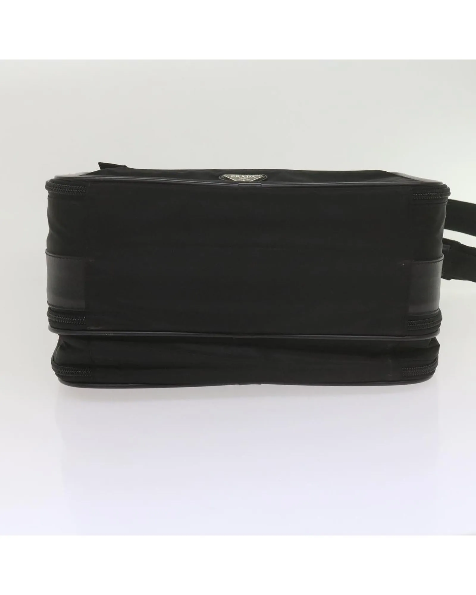 Black Nylon 2-Way Hand Bag with Shoulder Strap