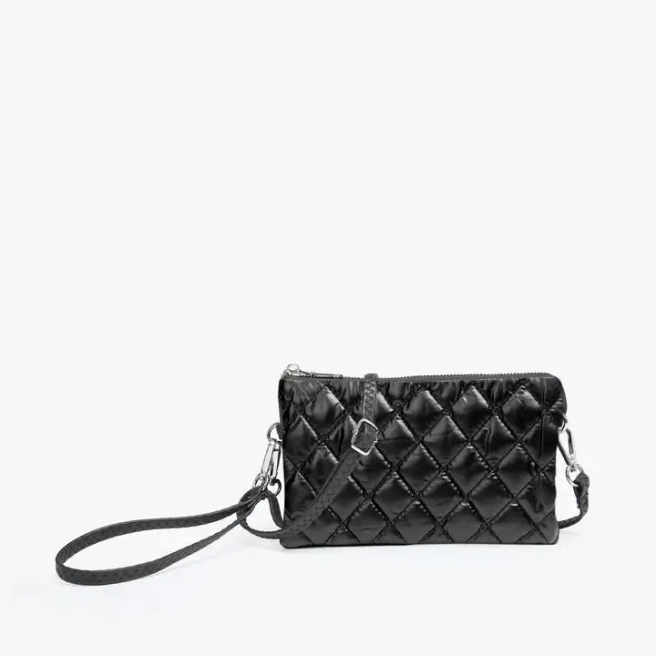 Black Puffer Riley Crossbody Bag