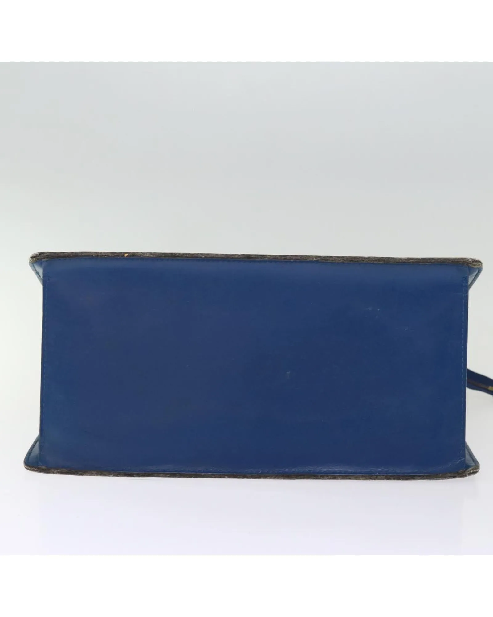 Blue Epi Leather Hand Bag with Name Tag and Accessories