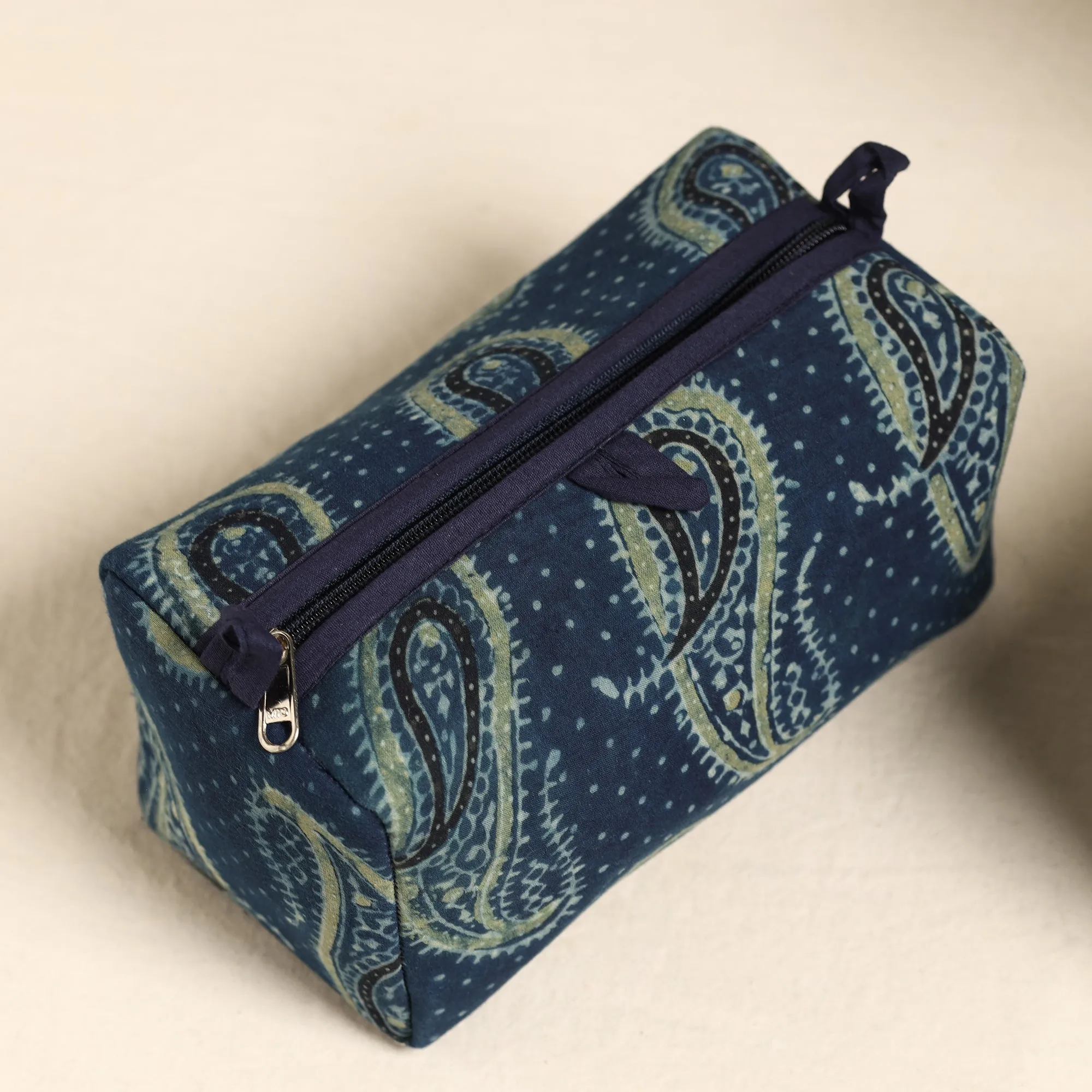 Blue - Handmade Cotton Toiletry Bags (Set of 3) 130