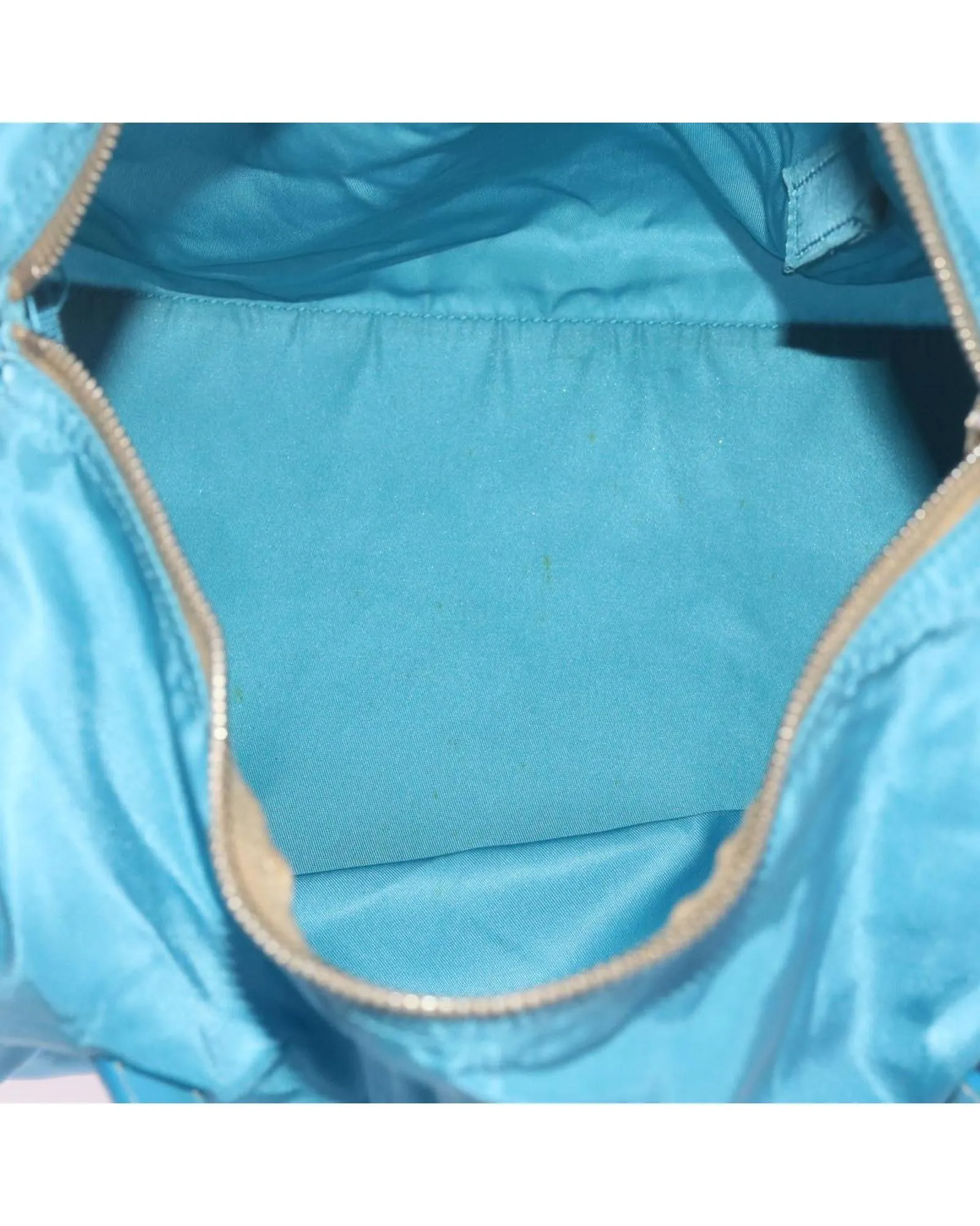 Blue Nylon Hand Bag with Dust Bag - Made in Italy (SKU 61706)