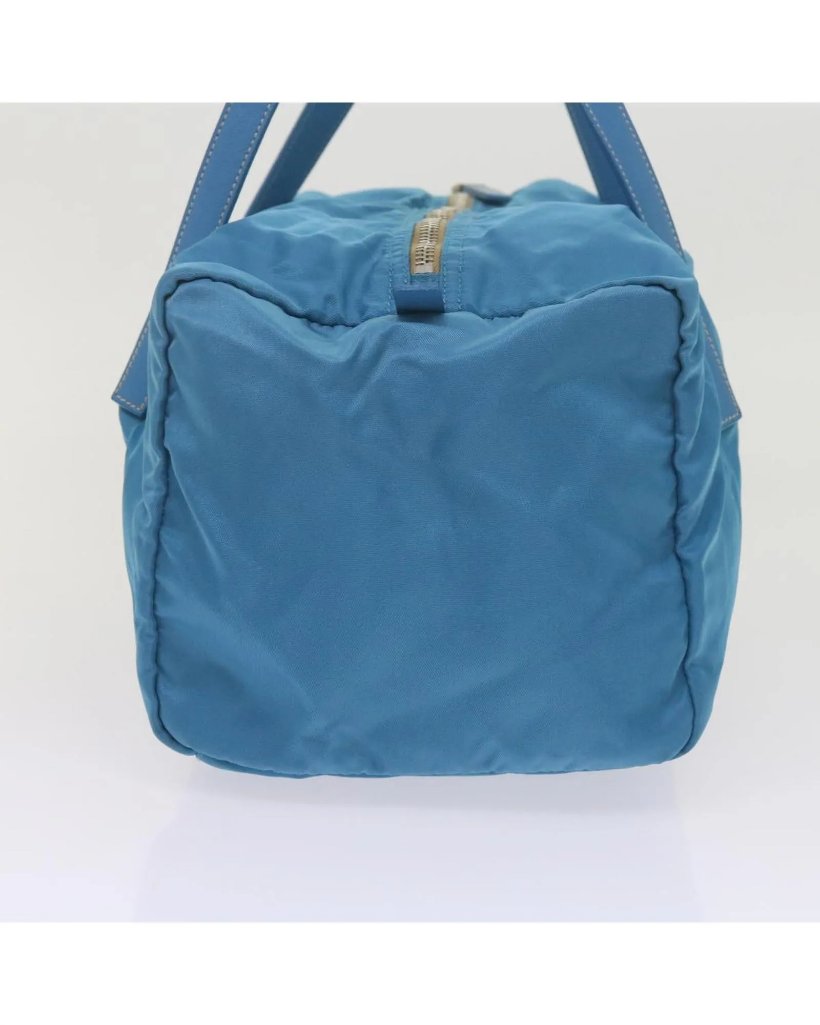 Blue Nylon Hand Bag with Dust Bag - Made in Italy (SKU 61706)