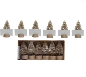 Bottle Brush Tree Cardholders Box Set