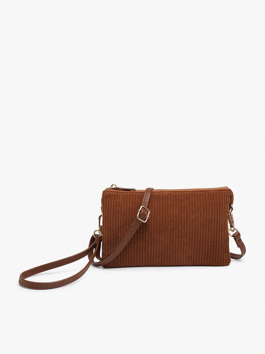 Brown Corduroy Riley Crossbody Bag