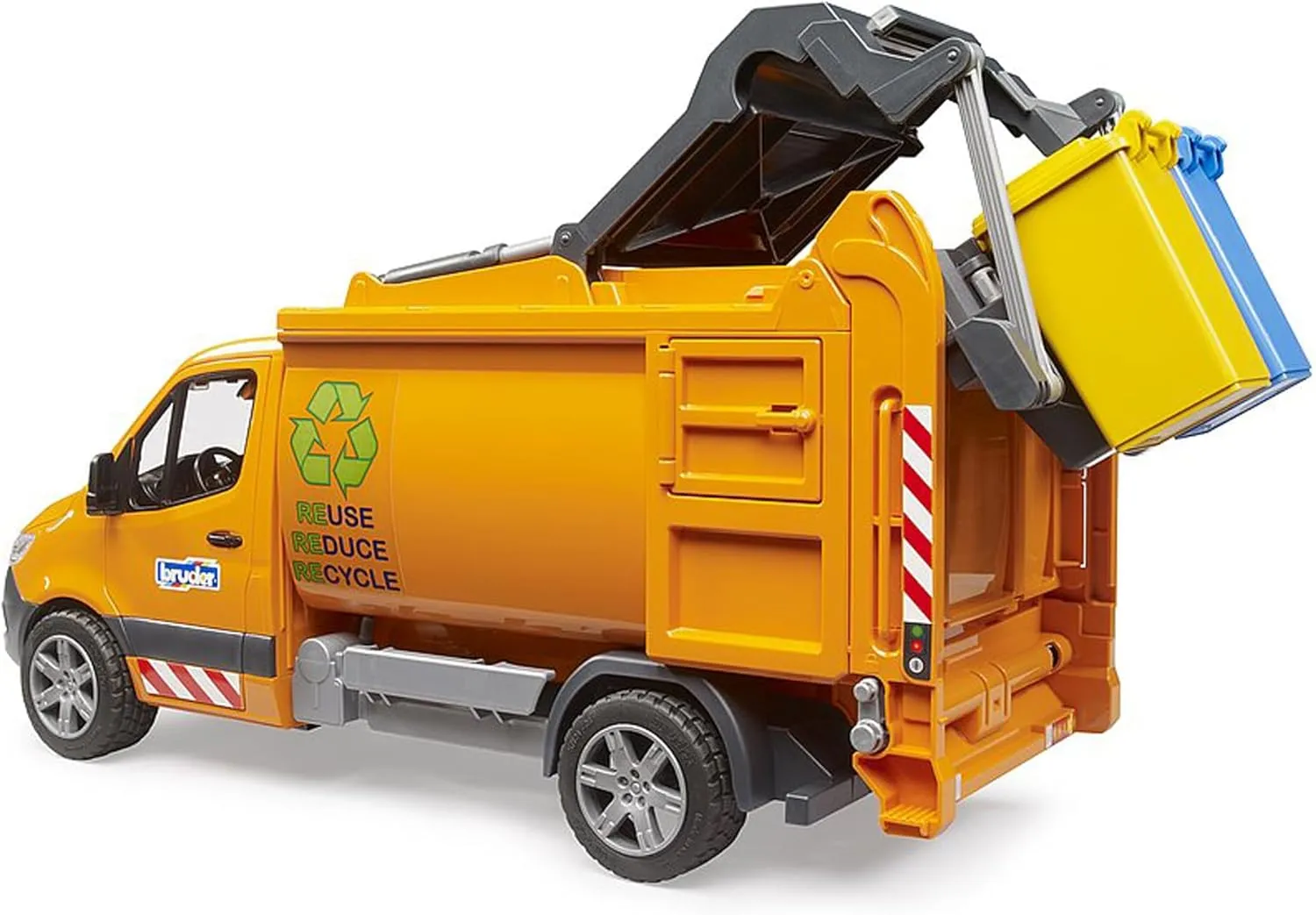 Bruder MB Sprinter Municipal Garbage Vehicle with Garbage Cans