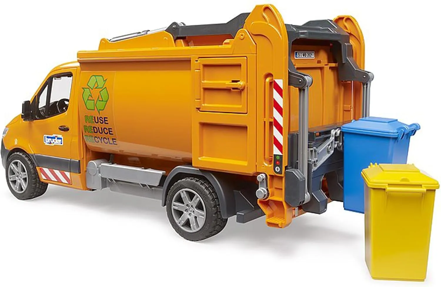 Bruder MB Sprinter Municipal Garbage Vehicle with Garbage Cans