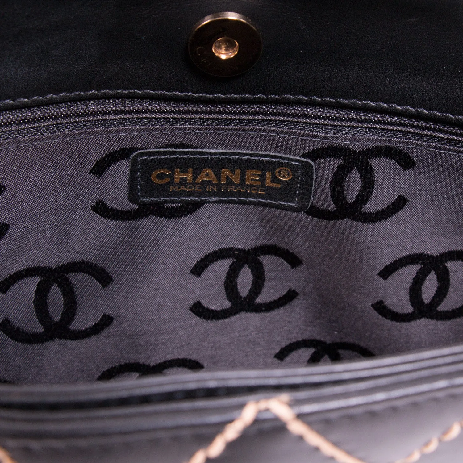 Chanel Quilted Surpique Bag