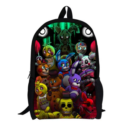 Children's Backpack Hot 3D Cartoon Game Five Nights at Freddy's