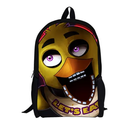 Children's Backpack Hot 3D Cartoon Game Five Nights at Freddy's