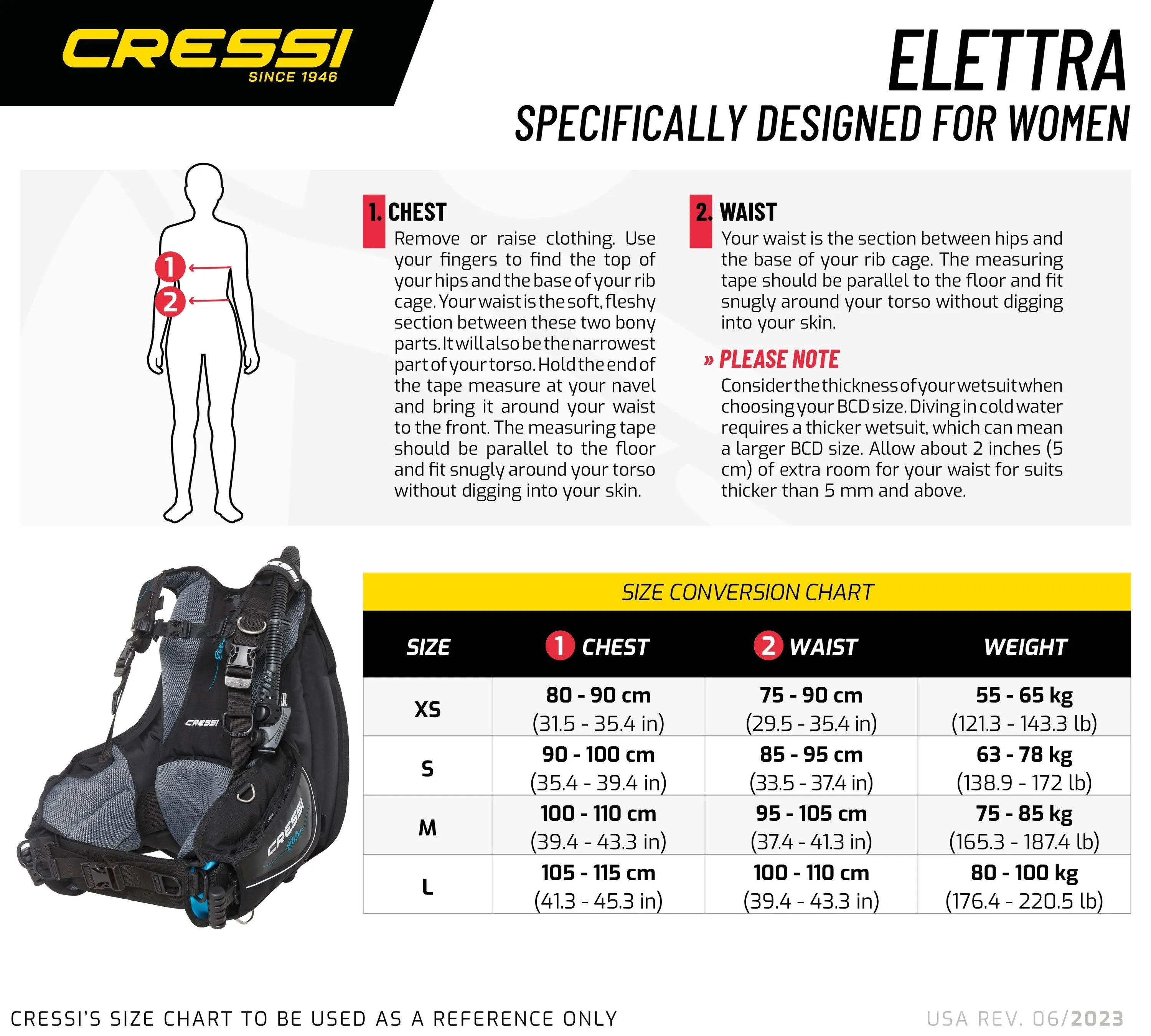 Cressi Elettra BCD for Women