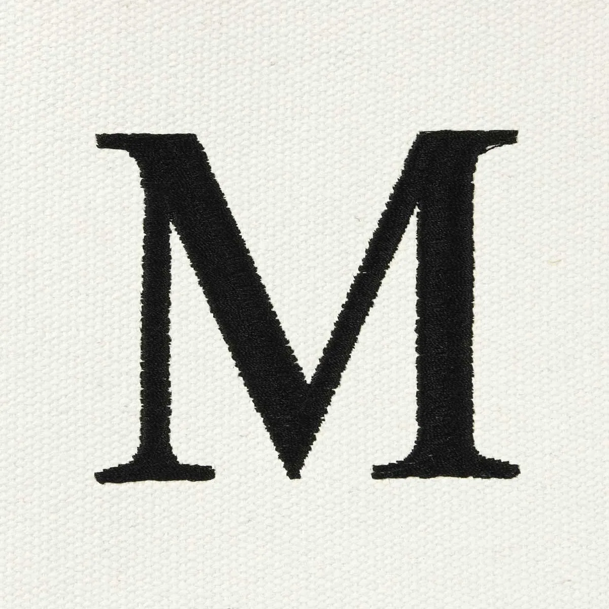 Dalix Medium Personalized Tote Bag Monogrammed Initial Letter - M