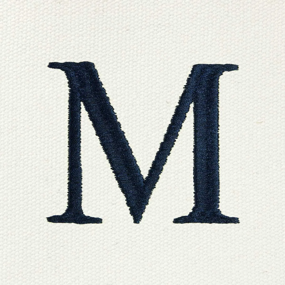 Dalix Medium Personalized Tote Bag Monogrammed Initial Letter - M