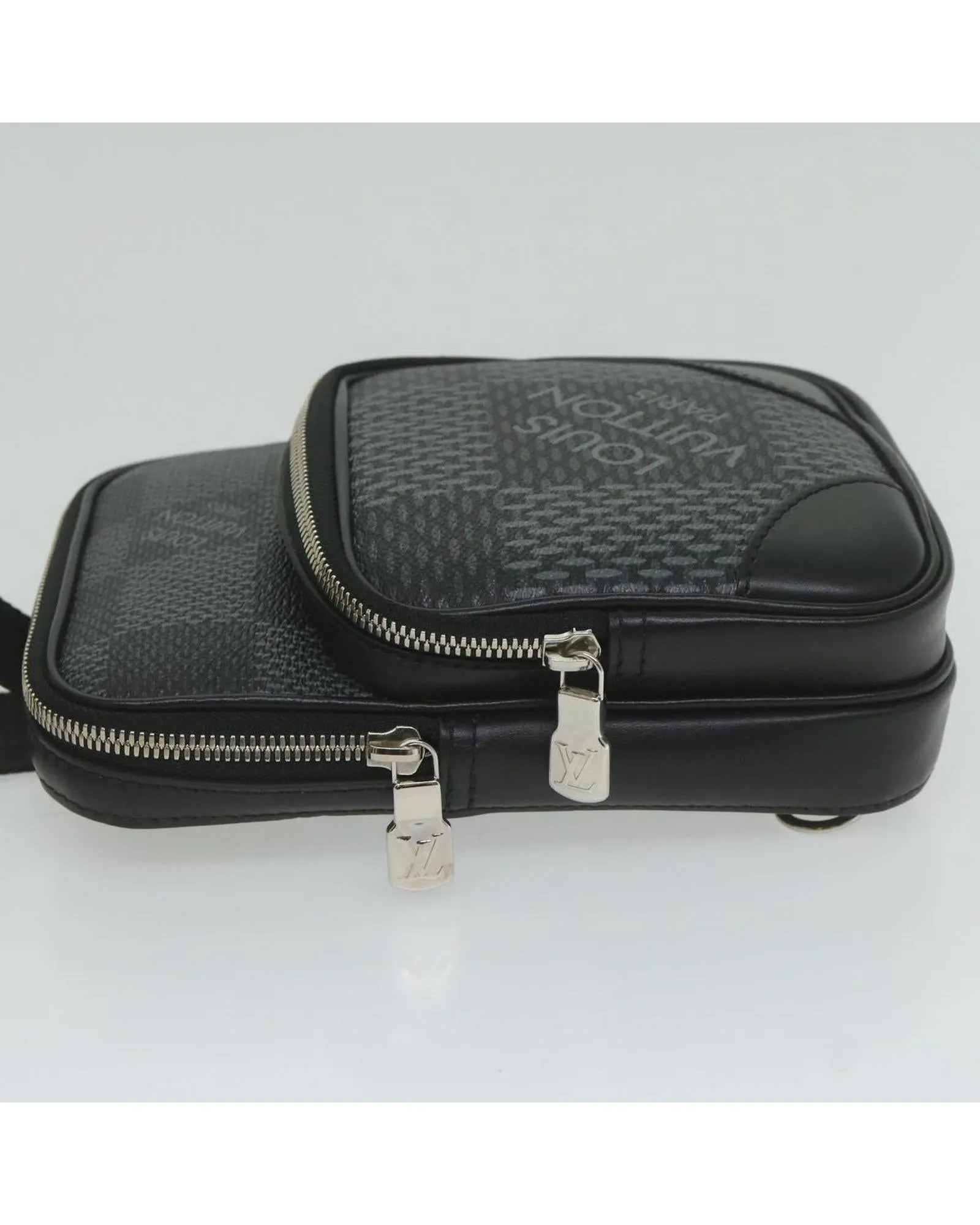 Damier Graphite Canvas Body Bag with Shoulder Strap