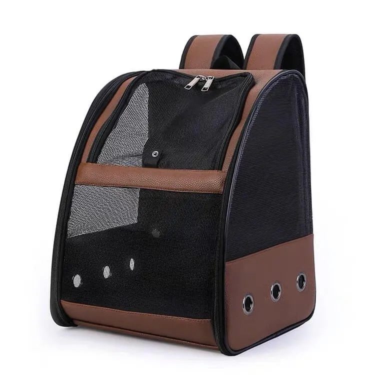 Dog Cat Pet Carrier Backpack Breathable Travel Bag Large