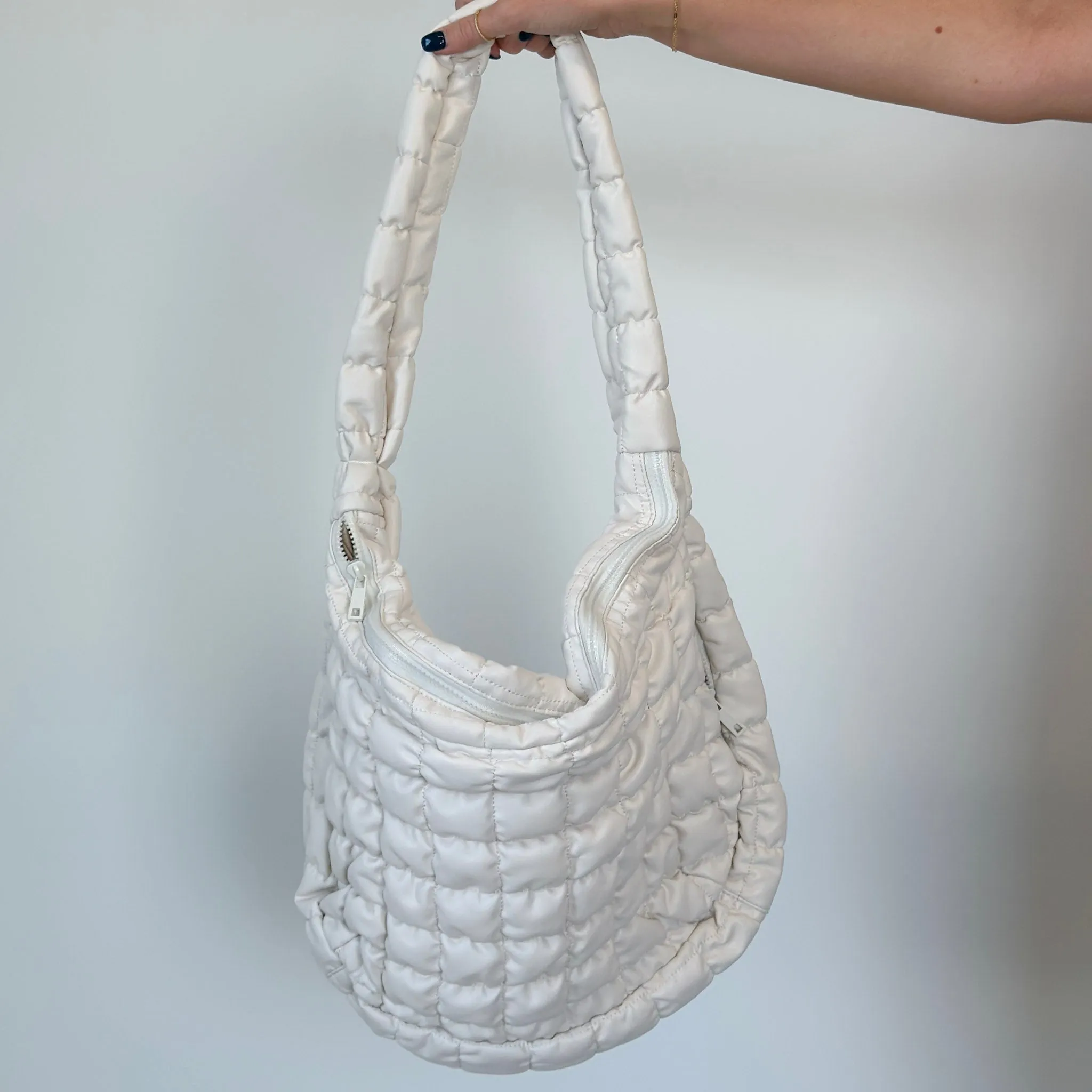 Faux Leather Quilted Bag