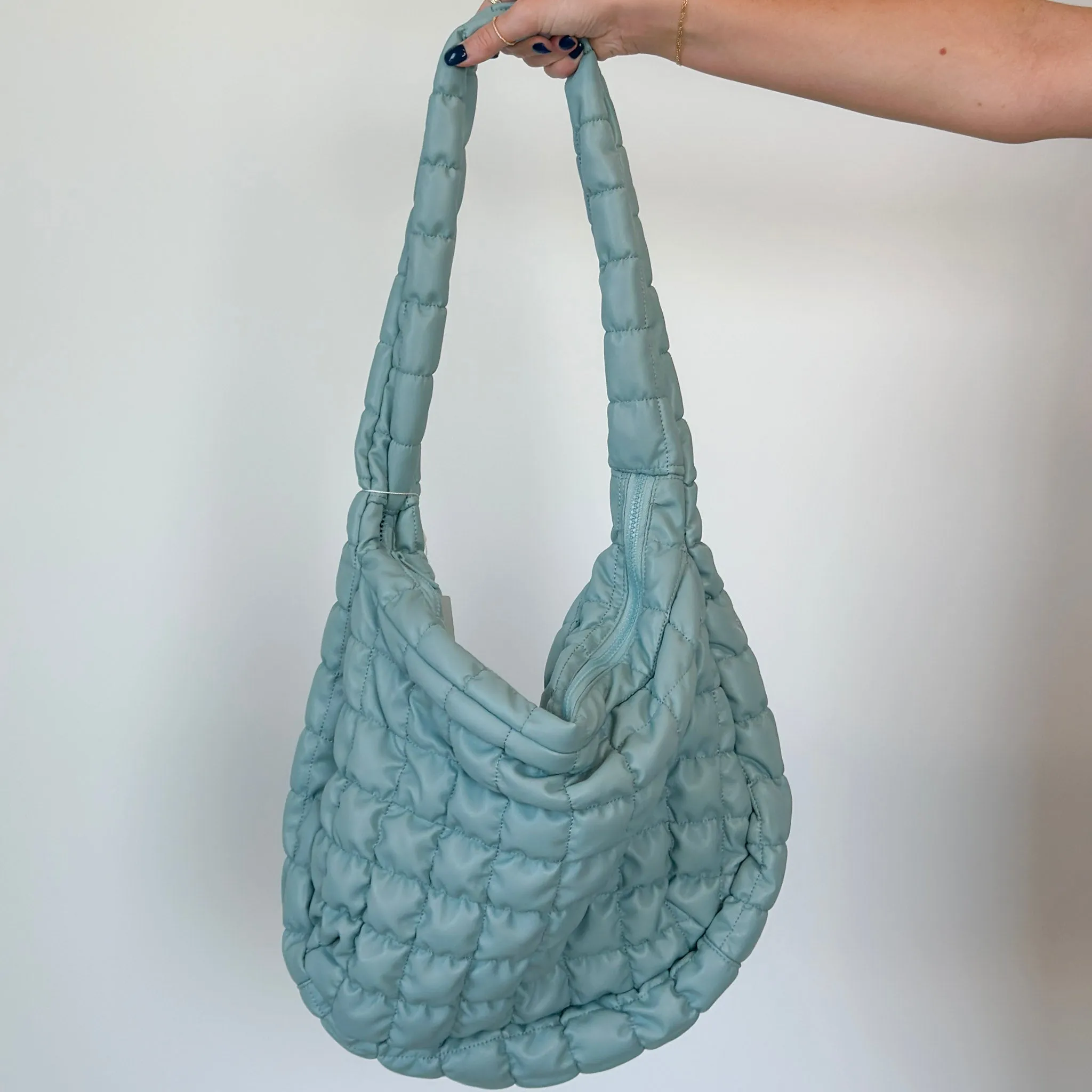 Faux Leather Quilted Bag