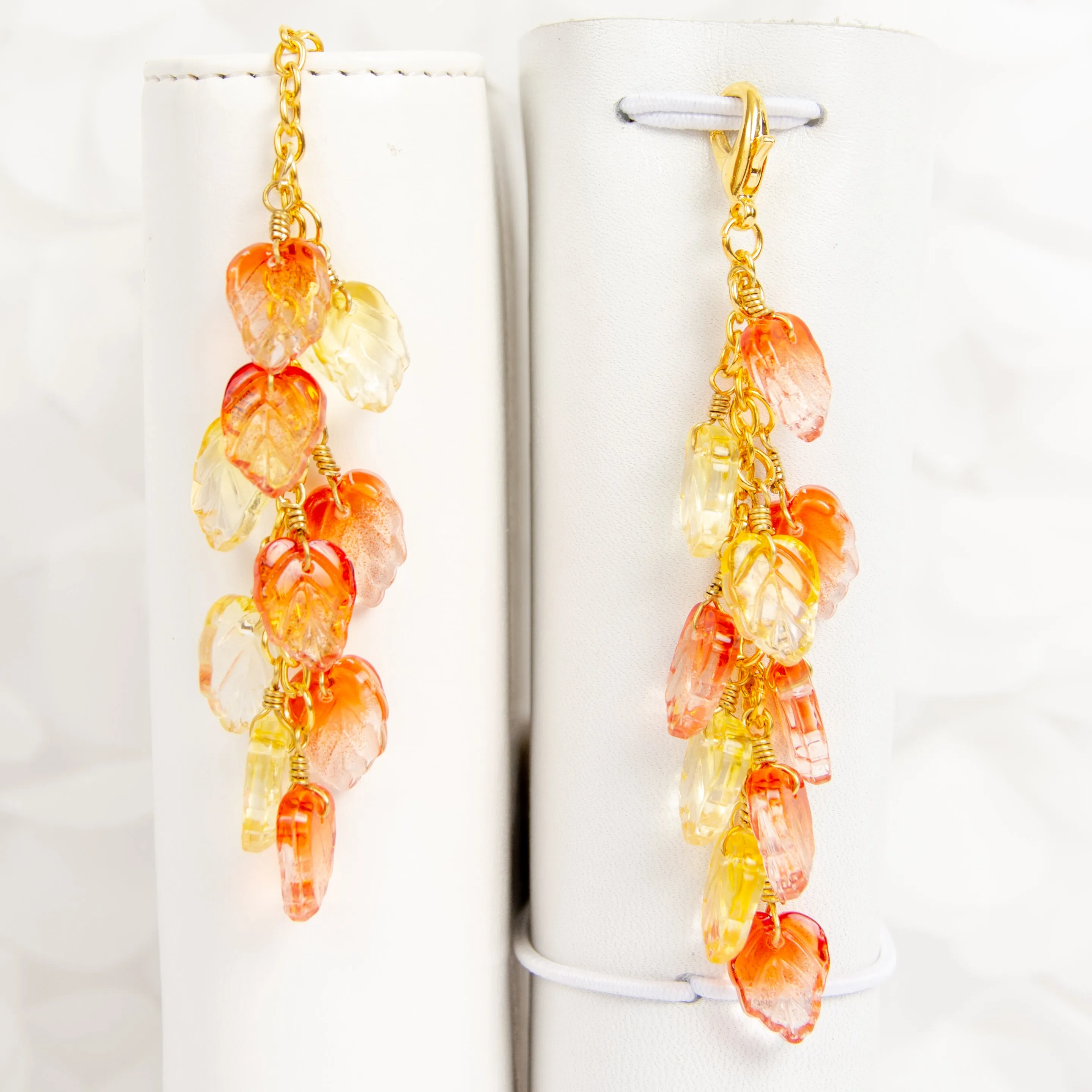 Glass Fall Leaves Dangle Planner Charm