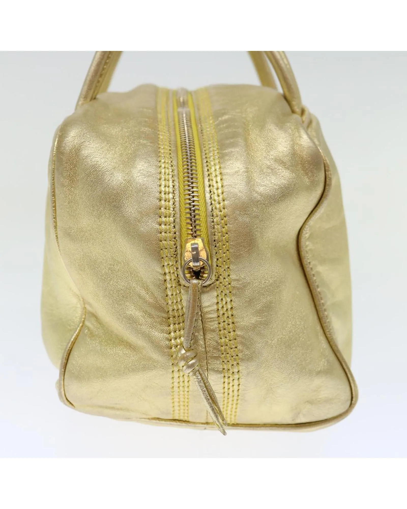 Golden Leather Hand Bag by Loewe