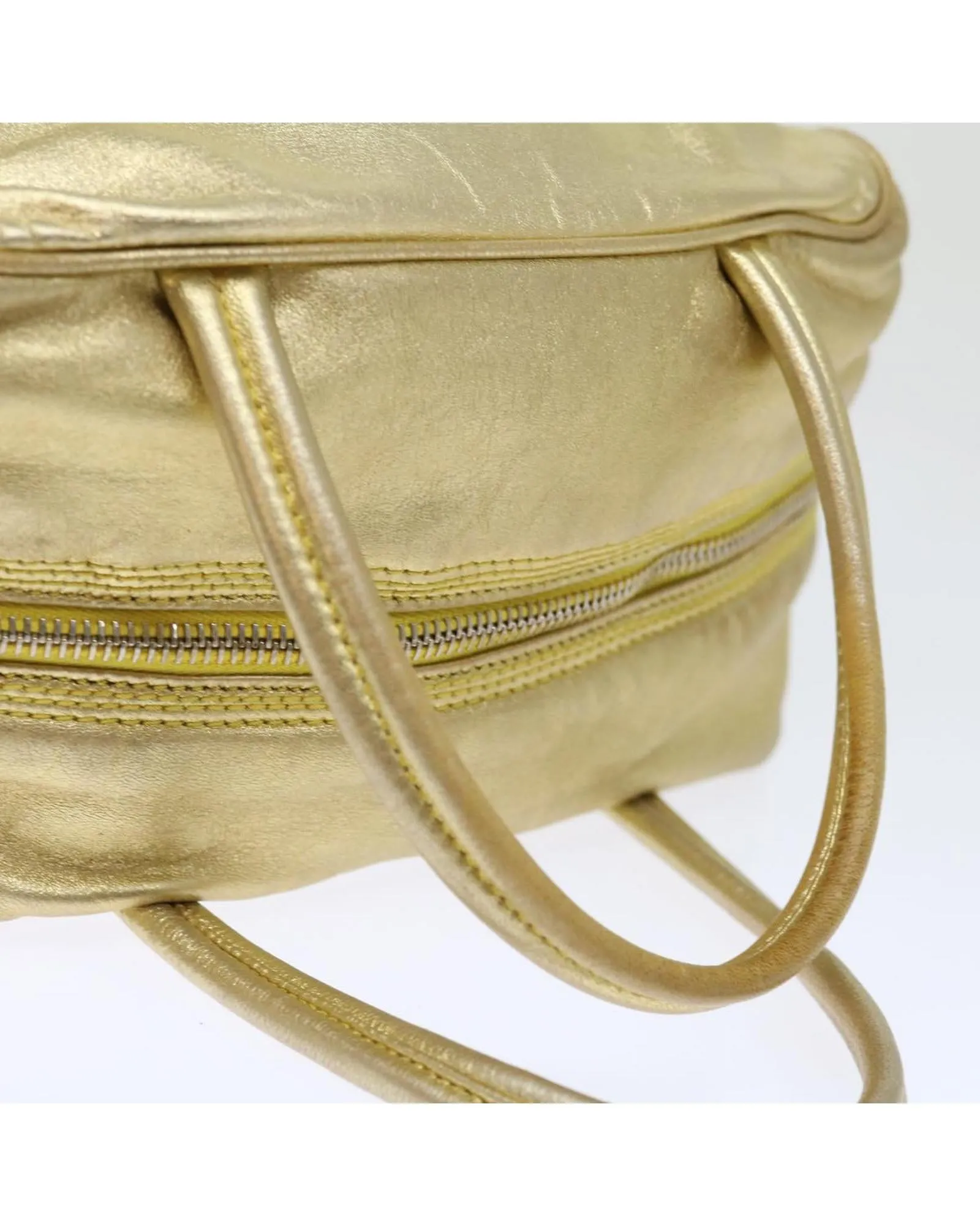 Golden Leather Hand Bag by Loewe