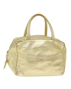 Golden Leather Hand Bag by Loewe