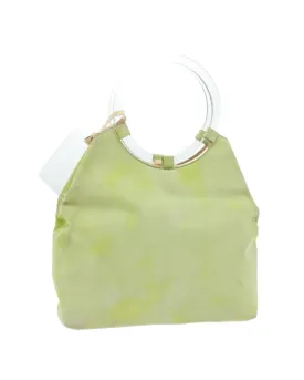 Green Suede Hand Bag - Authentic Celine (Rank B)