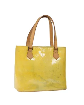 Gris Patent Leather Hand Bag with Shoulder Strap and Accessories