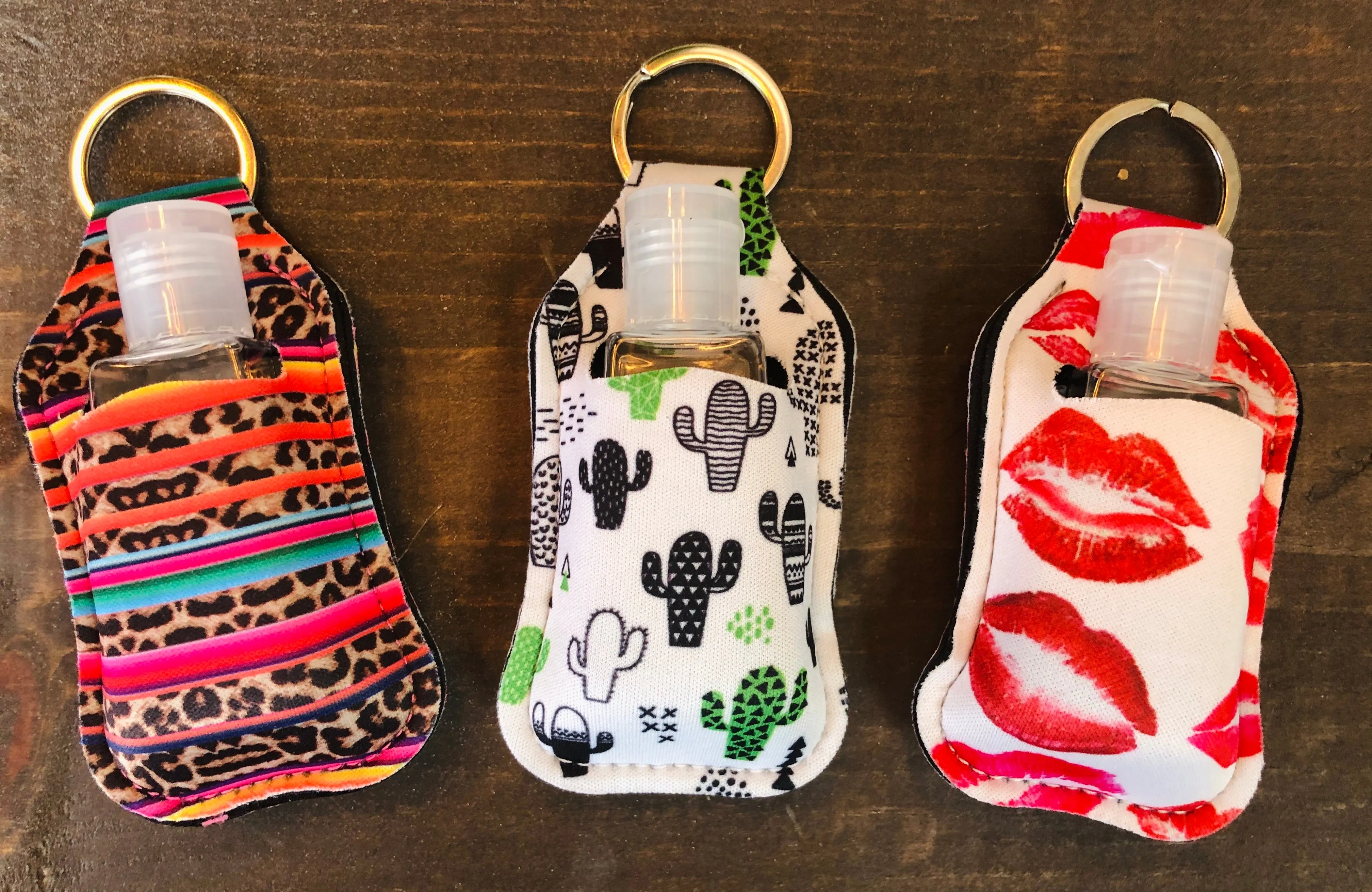 Hand Sanitizer Key Chain Holders