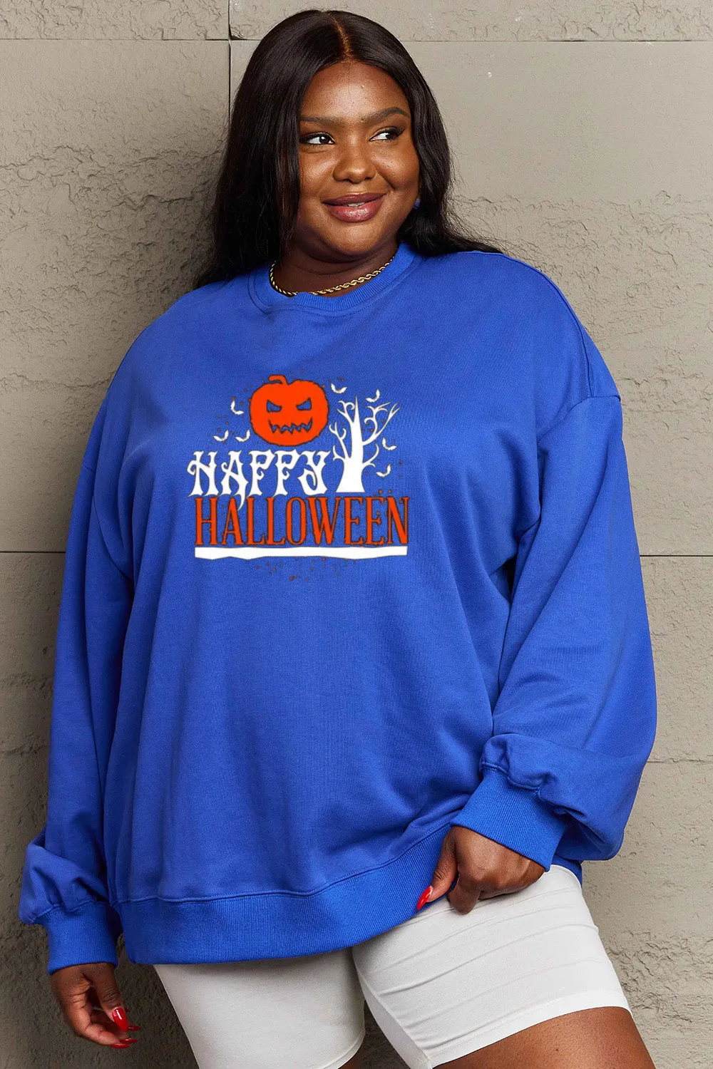 HAPPY HALLOWEEN Graphic Sweatshirt