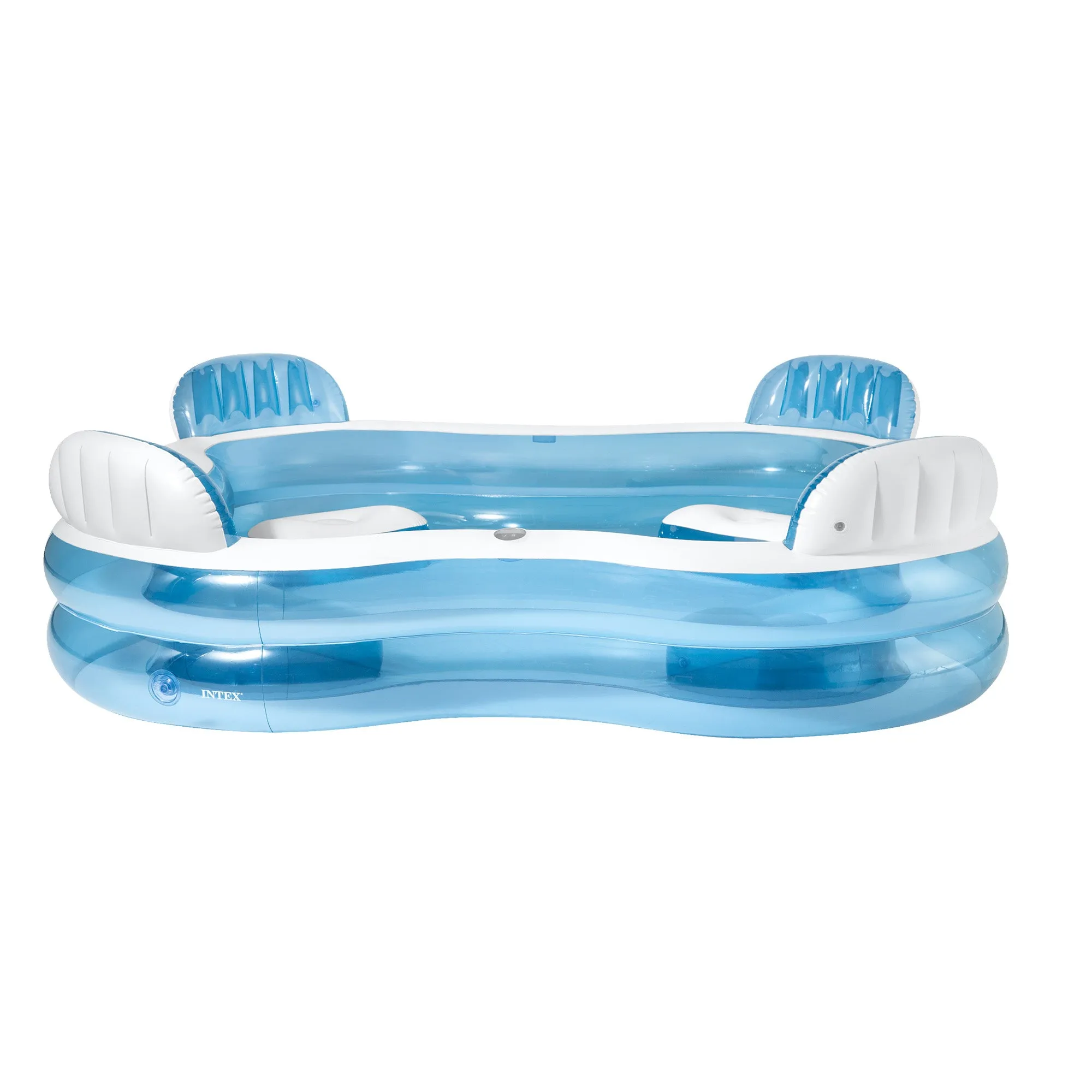 Inflatable Square Lounge Pool with Seats & Cup Holders | Intex