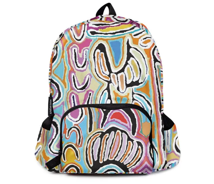 Judy Watson Fold up Backpack