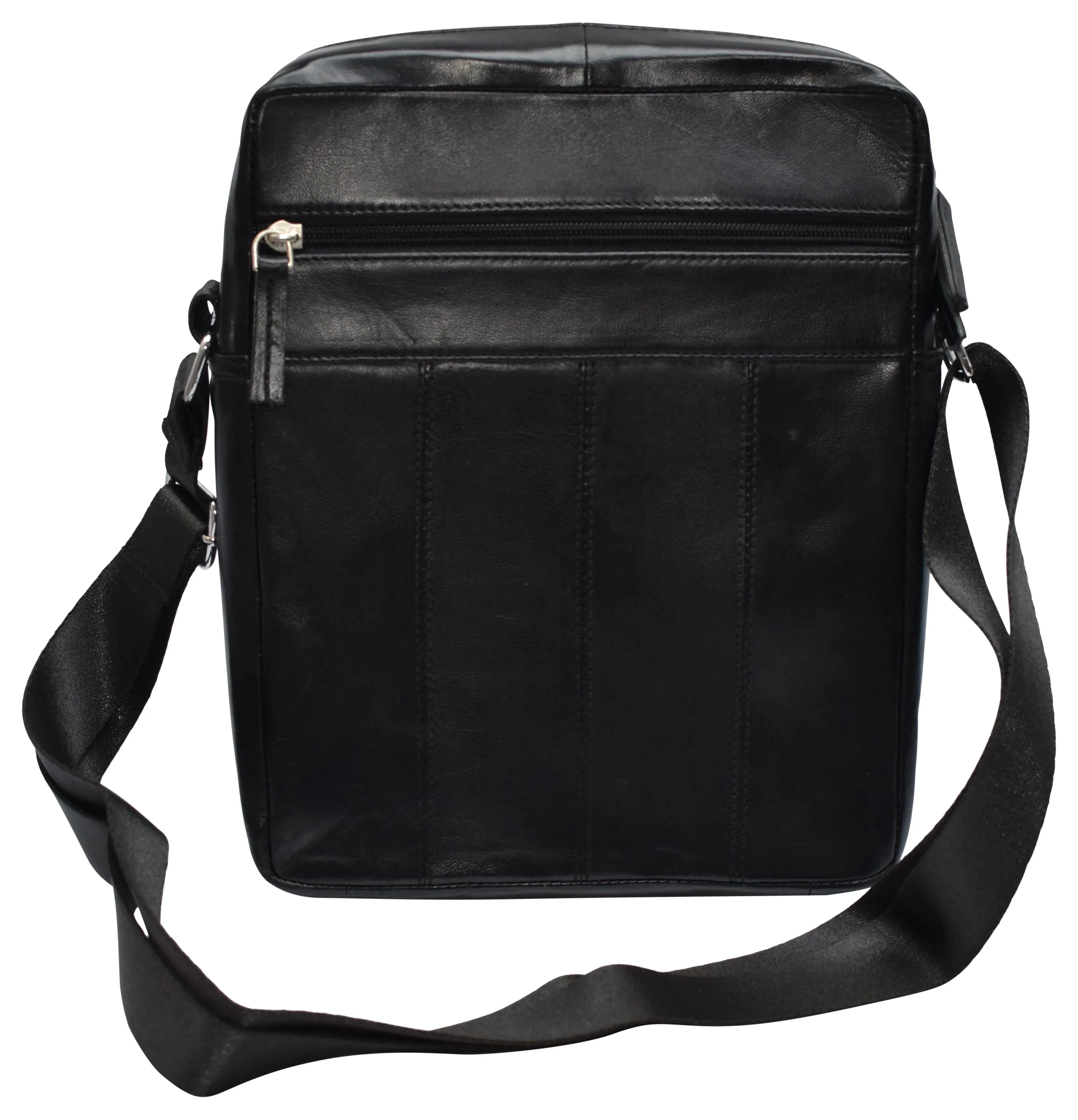 K126 Leather Messenger Crossbody Shoulder Bag for Men Work Business Casual Adjustable Straps