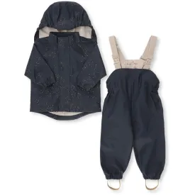 KONGES SLØJD - Palme Rainwear Set - Navy Etoile Gold