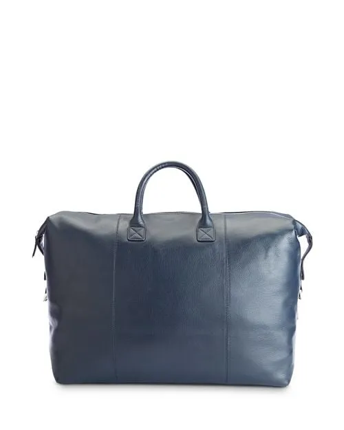 Leather Weekender ROYCE New York sports bag, Blue