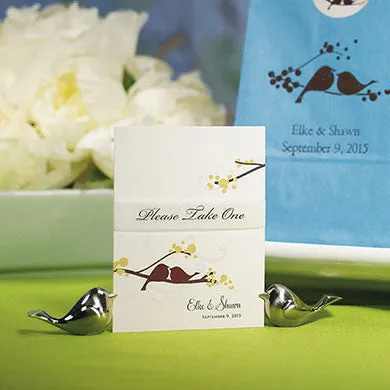 Love Bird Wedding Party Card Stationery Holder (Pack of 8)