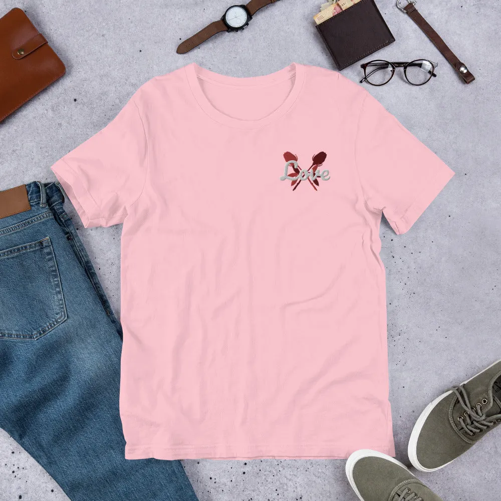 Love | embroidered unisex t-shirt