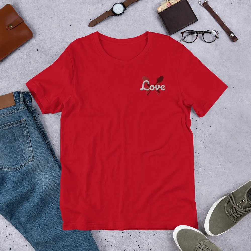 Love | embroidered unisex t-shirt