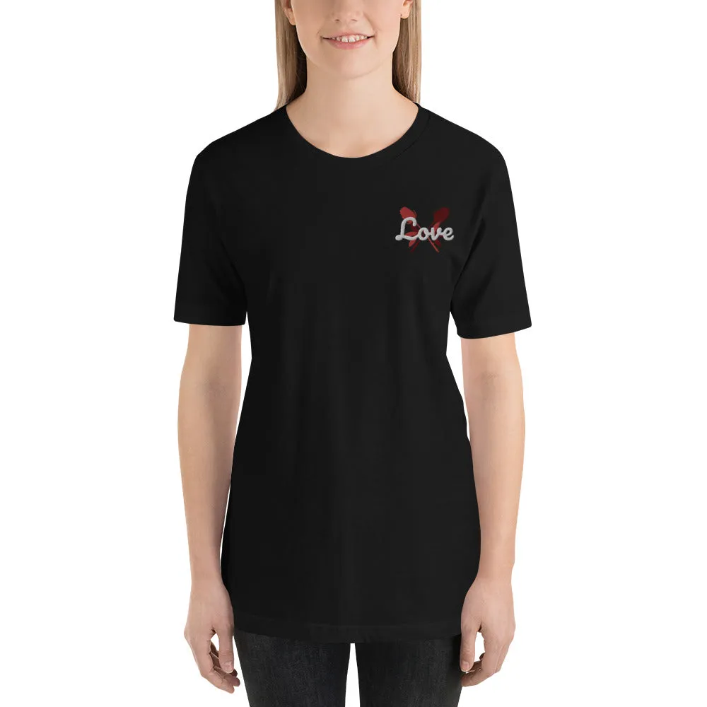 Love | embroidered unisex t-shirt