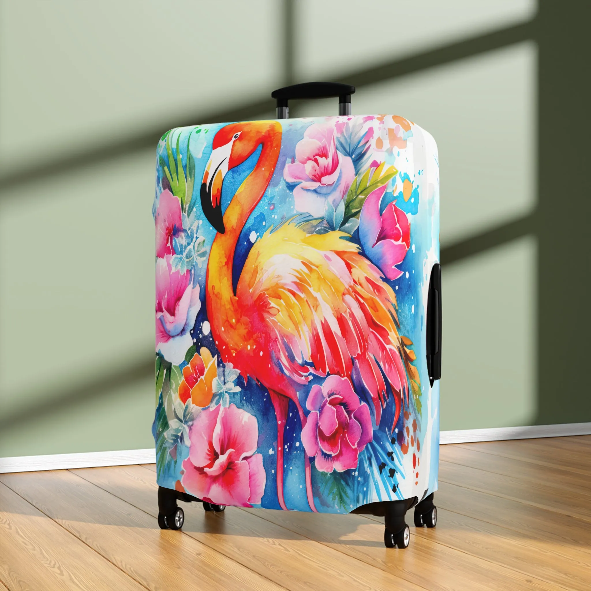 Luggage Cover, Flamingo, awd-242