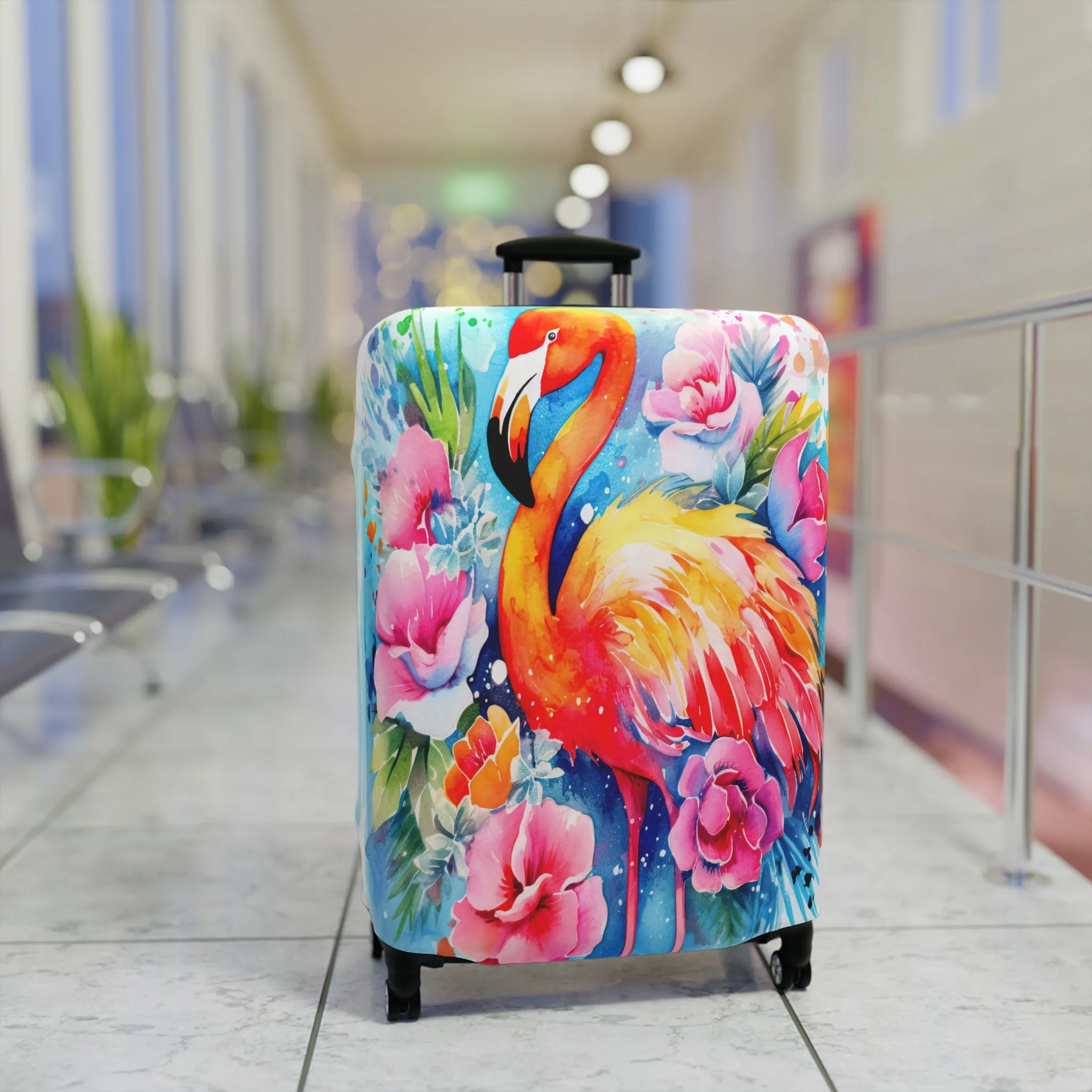 Luggage Cover, Flamingo, awd-242