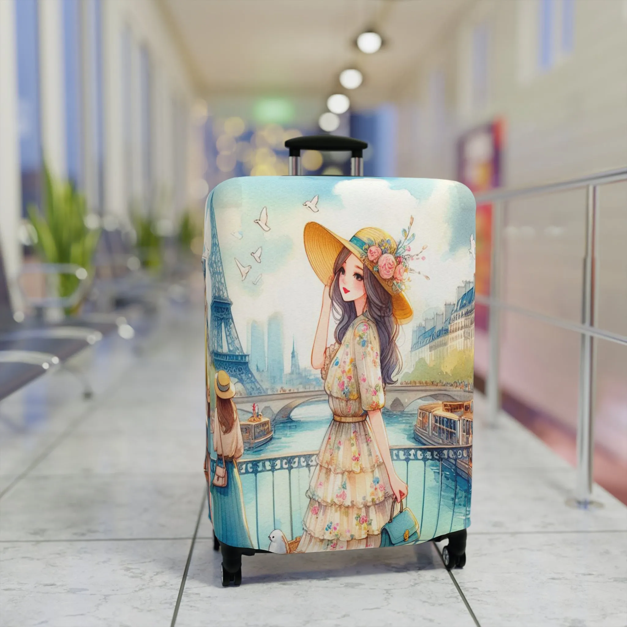 Luggage Cover, Just a Girl Who loves Travelling, awd-2109