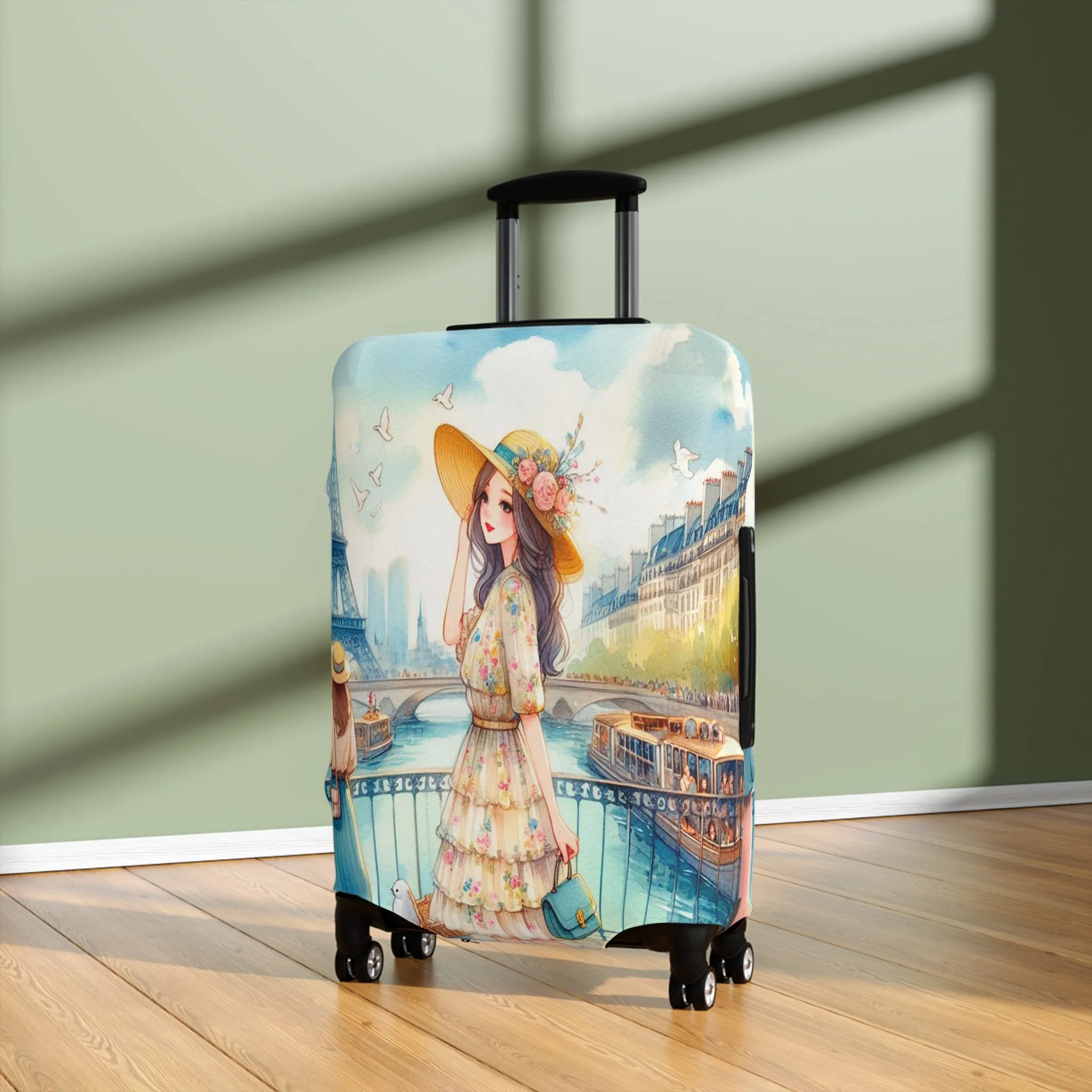 Luggage Cover, Just a Girl Who loves Travelling, awd-2109